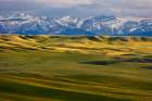 USA, Montana. Rocky Mountains and valley landscape. Art Print
